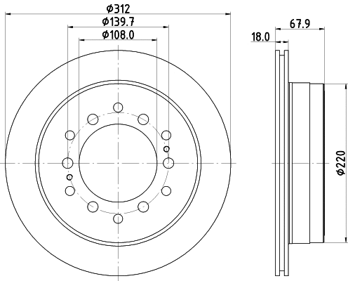 Brake Disc (55310)