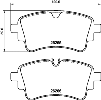 Brake Pad Set, disc brake (T2890)