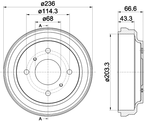 Brake Drum (61401)