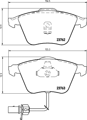 Brake Pad Set, disc brake (T1218)