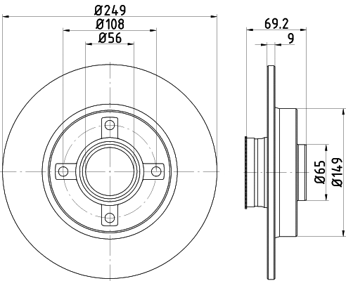 Brake Disc (55021)