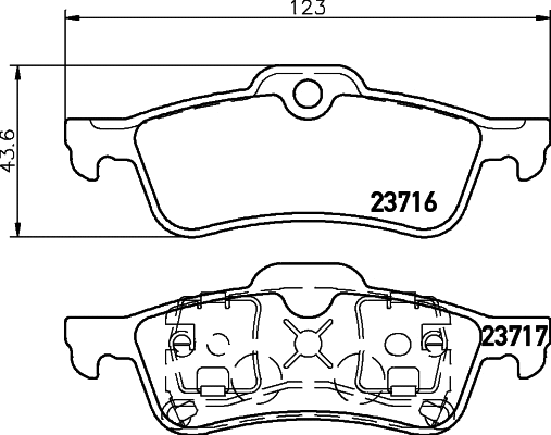 Brake Pad Set, disc brake (T1221)