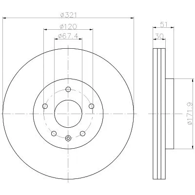 Brake Disc (55535)
