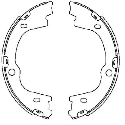 Brake Shoe Set, parking brake (H1768)