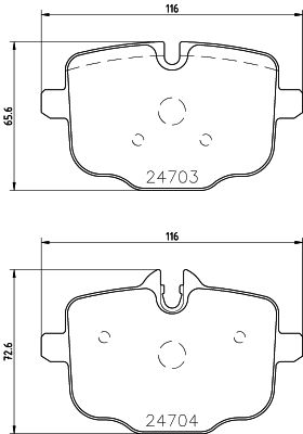 Brake Pad Set, disc brake (T1819)