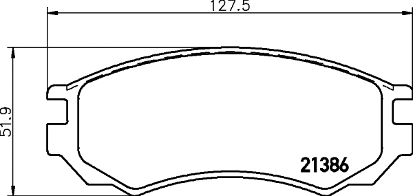 Brake Pad Set, disc brake (T3026)