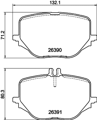 Brake Pad Set, disc brake (T2914)