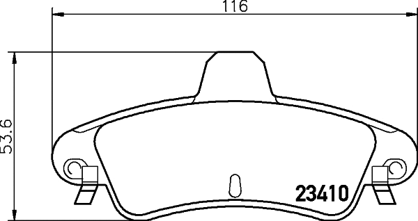 Brake Pad Set, disc brake (T1536)