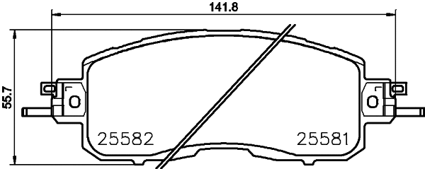 Brake Pad Set, disc brake (T2451)