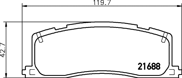 Brake Pad Set, disc brake (T3010)