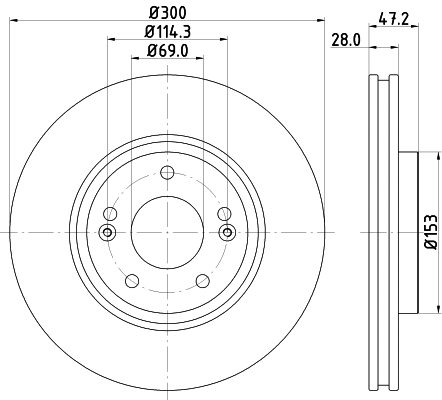 Brake Disc (54665)