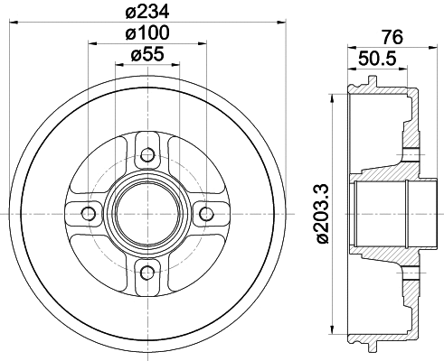 Brake Drum (61271)
