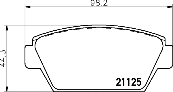 Brake Pad Set, disc brake (T0360)