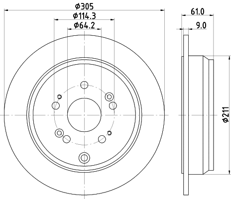Brake Disc (54625)