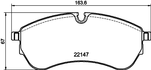 Brake Pad Set, disc brake (T4258)