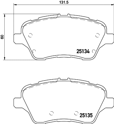 Brake Pad Set, disc brake (T2223)