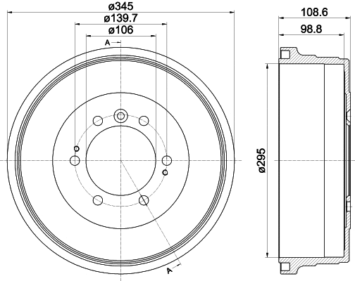 Brake Drum (61432)