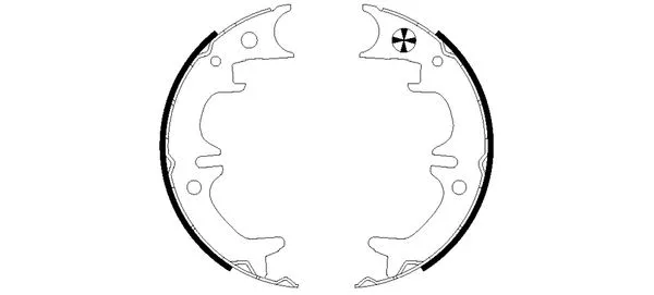 Brake Shoe Set, parking brake (H9540)