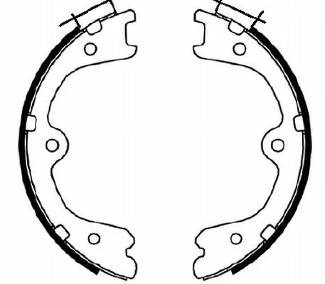 Brake Shoe Set, parking brake (H1735)