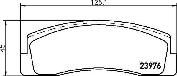 Brake Pad Set, disc brake (T1459)