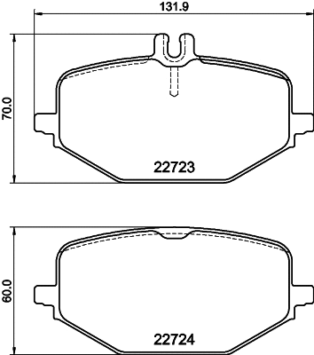 Brake Pad Set, disc brake (T2874)