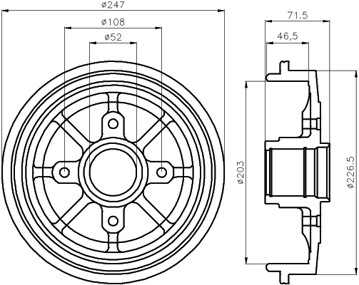 Brake Drum (61282)