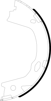 Brake Shoe Set, parking brake (H1833)