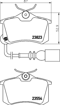 Brake Pad Set, disc brake (T1392)