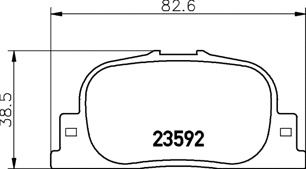 Brake Pad Set, disc brake (T1308)