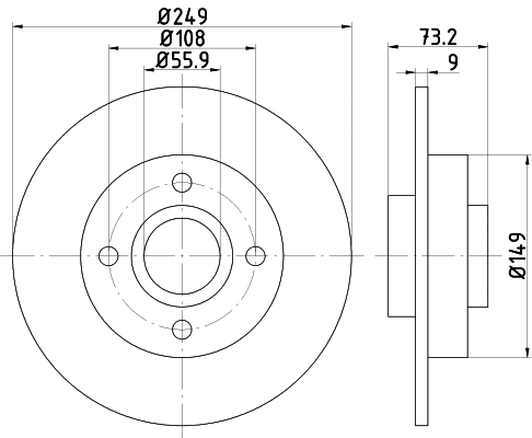 Brake Disc (54686)