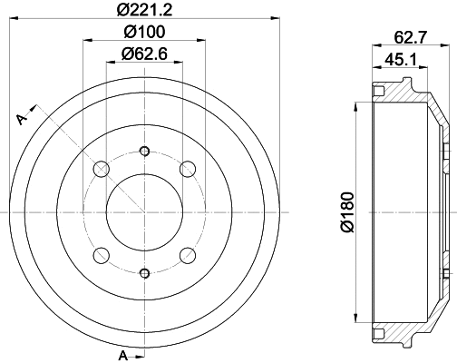 Brake Drum (61409)