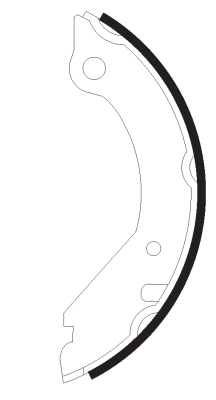 Brake Shoe Set, parking brake (H1154)