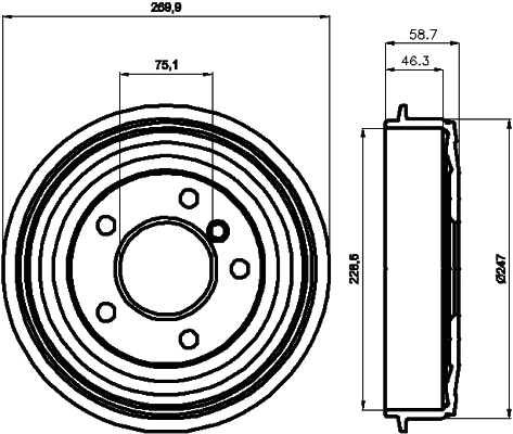 Brake Drum (60404)