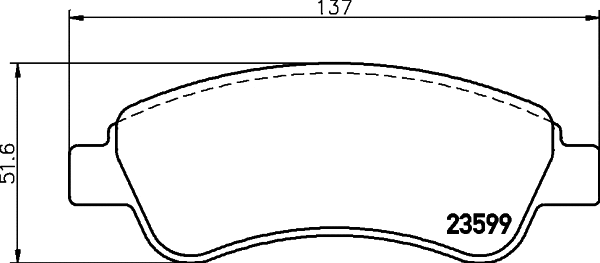 Brake Pad Set, disc brake (T5166)