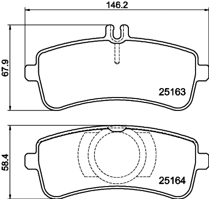 Brake Pad Set, disc brake (T2187)
