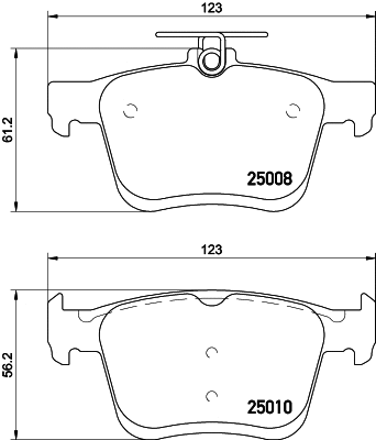 Brake Pad Set, disc brake (T1976)
