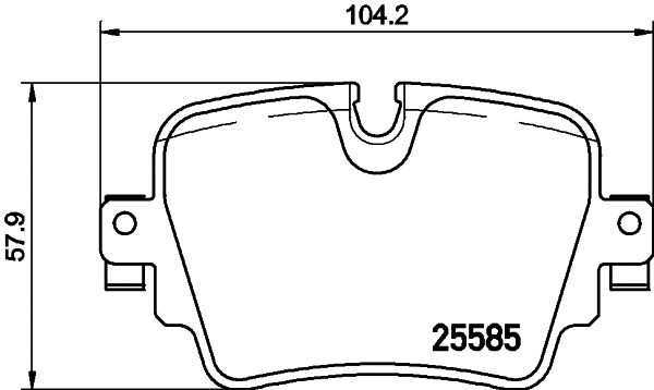 Brake Pad Set, disc brake (T2277)