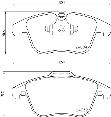 Brake Pad Set, disc brake (T1746)