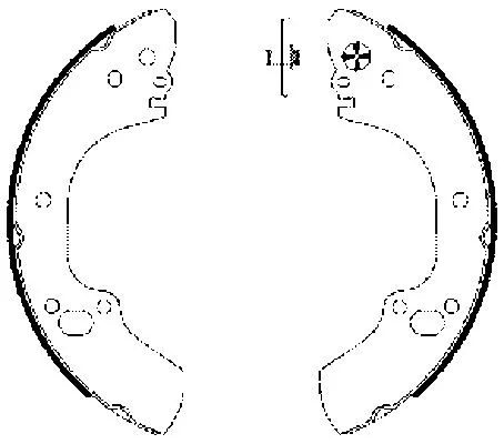 Brake Shoe Set (H9760)