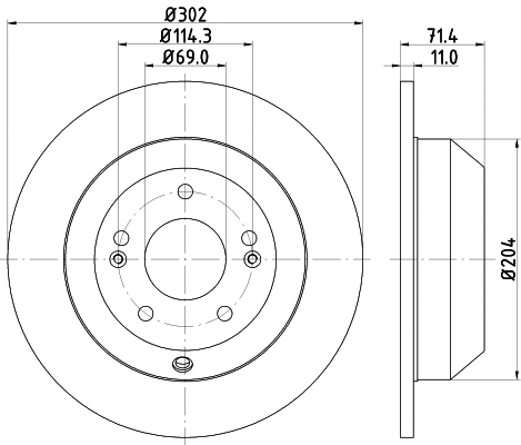 Brake Disc (55234)