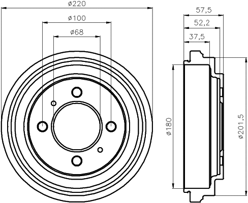 Brake Drum (62924)