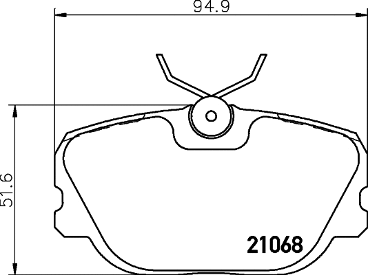 Brake Pad Set, disc brake (T5029)