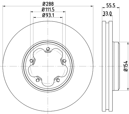 Brake Disc (55606)