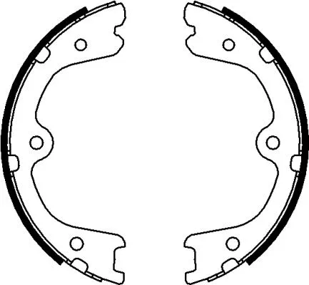 Brake Shoe Set, parking brake (H1736)