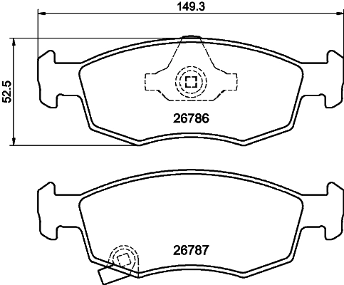 Brake Pad Set, disc brake (T4254)