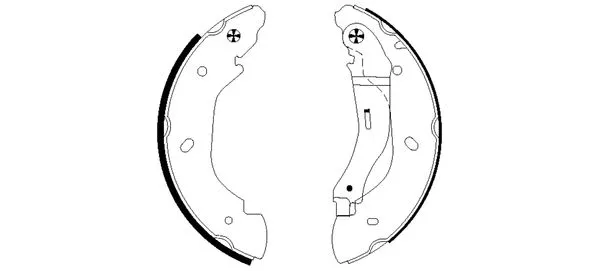 Brake Shoe Set (H9525)