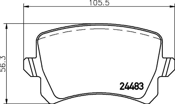 Brake Pad Set, disc brake (T1699)