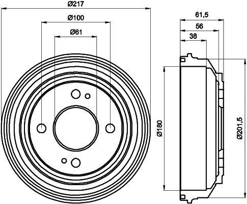 Brake Drum (61175)