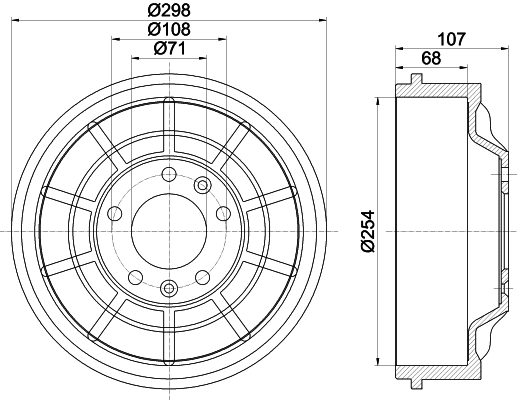 Brake Drum (61332)