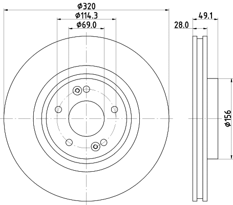 Brake Disc (55818)
